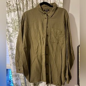 Madewell Olive Green Button